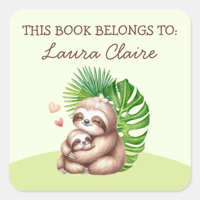 Pegatina De Propiedades De "Este Libro Pertenece A (Anverso)