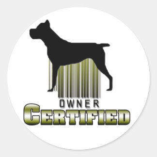 Pegatina de propietario certificado