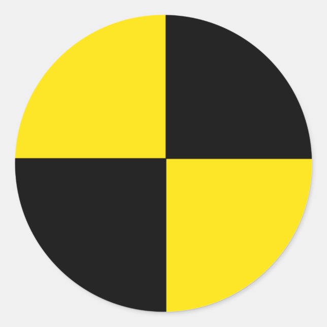 Pegatina de prueba de choque (Anverso)