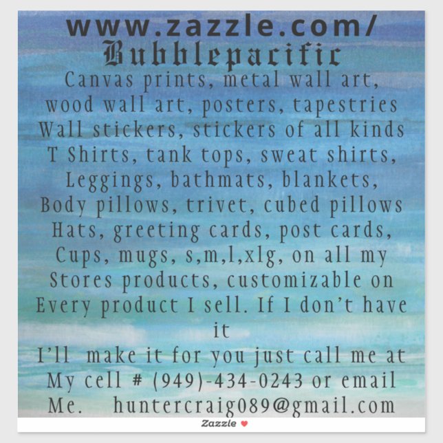 Pegatina de publicidad (Hoja)