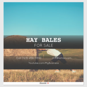 Pegatina de Publicidad de la Empresa Hay Bales Sal