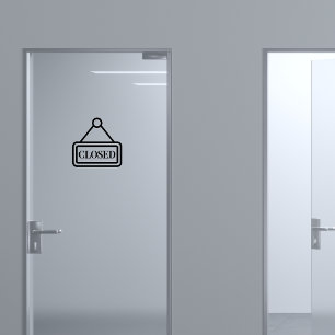 Pegatina de puertas abiertas/cerradas