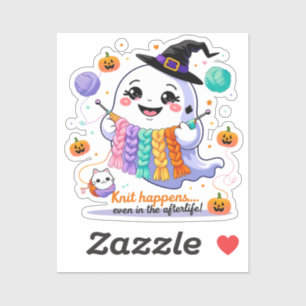 Pegatina de punto fantasma Kawaii - Gif de Hallowe