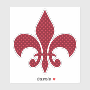 Pegatina De Punto Polka Rojo