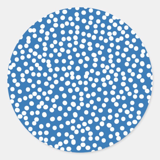 Pegatina de puntos de nieve azul Nebulas (Anverso)