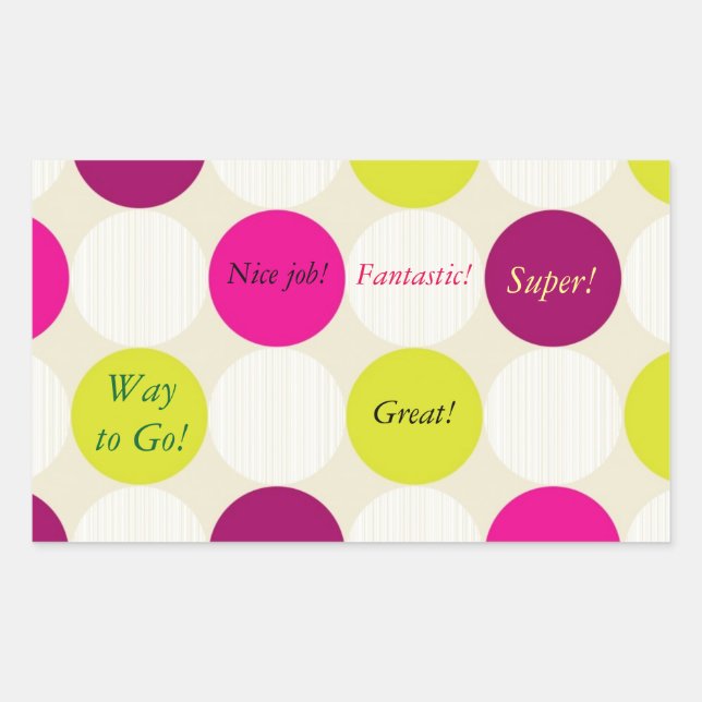 Pegatina de puntos de polka (Anverso)