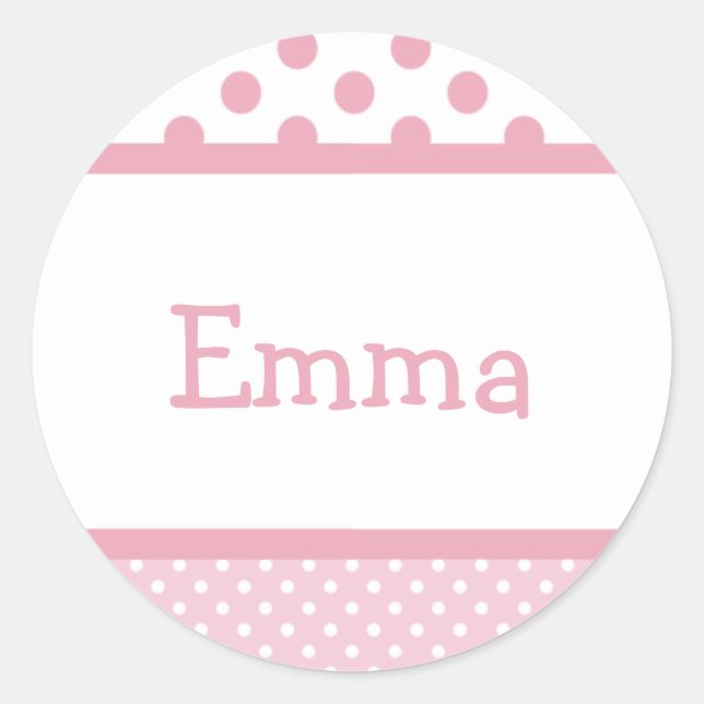 Pegatina de puntos rosados (Anverso)