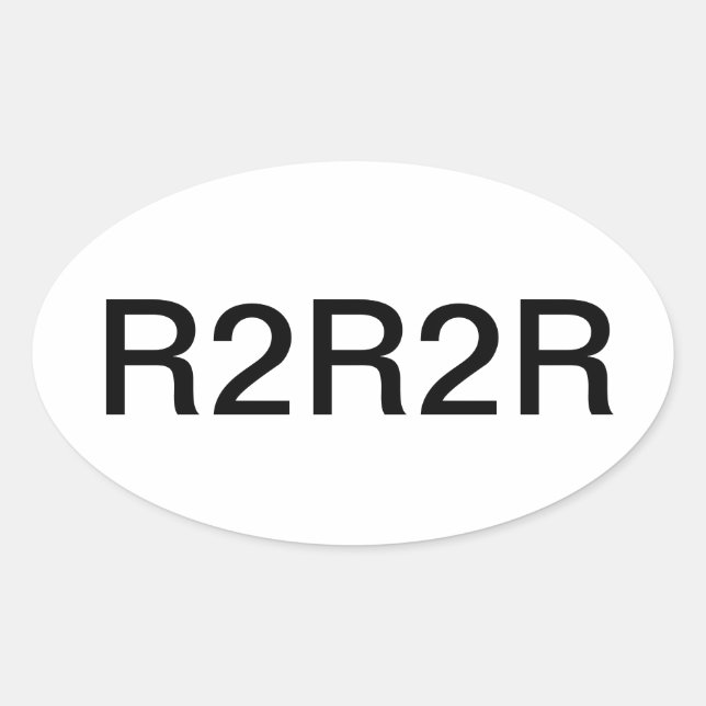 Pegatina de R2R2R (Anverso)