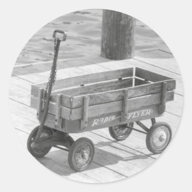 Pegatina de Radio Flyer Wagon (Anverso)
