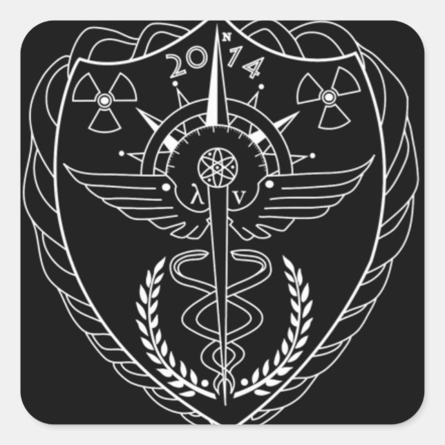 Pegatina de radiología (Anverso)