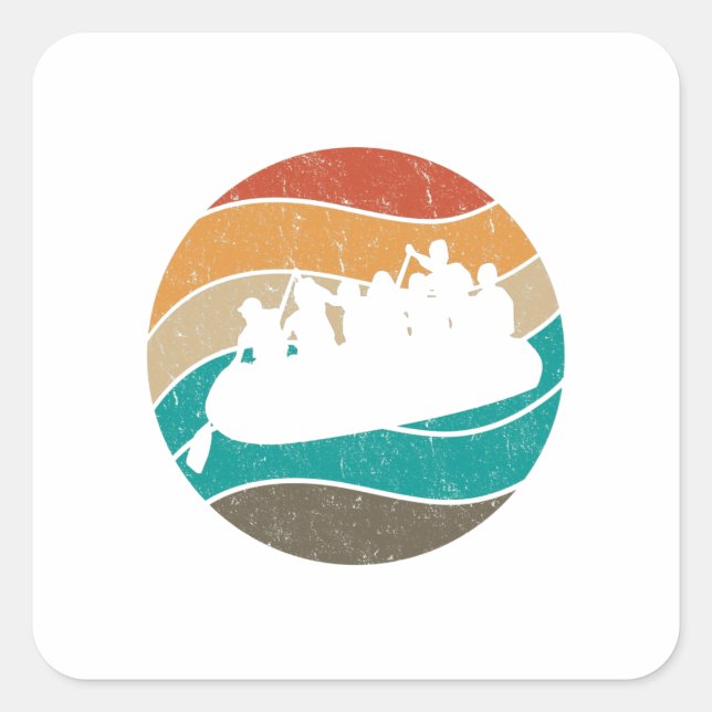 Pegatina de Rafting River Rafting Pegatina (Anverso)