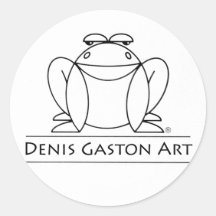 Pegatina de ranas para el arte Denis Gaston
