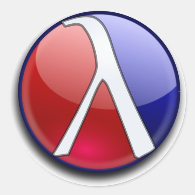 Pegatina de raqueta brillante (Anverso)