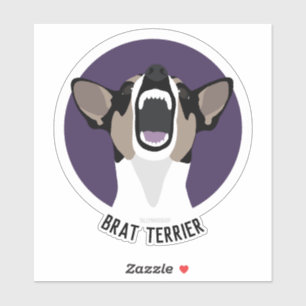 Pegatina de Rat terrier brat terrier