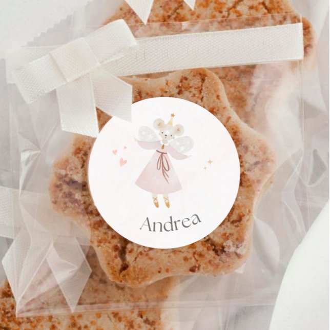 Pegatina de ratón rosa rosado y personalizado (Subido por el creador)