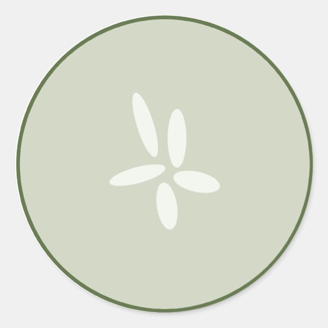 Pegatina de rebanada de pepino (Anverso)