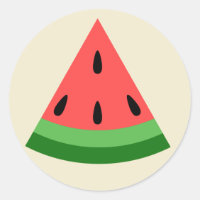 Pegatina de rebanada de sandía