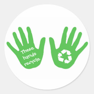 Pegatina de reciclaje