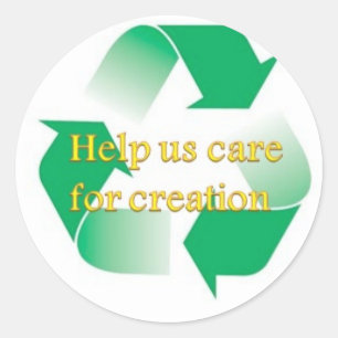 Pegatina de reciclaje