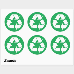Pegatina de reciclaje