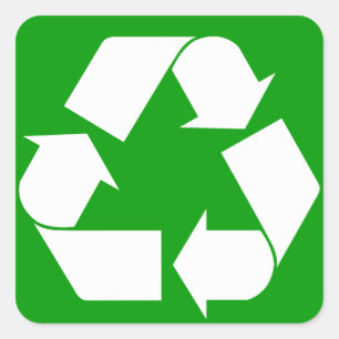 Pegatina de reciclaje
