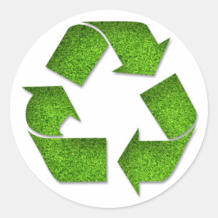 Pegatina de reciclaje