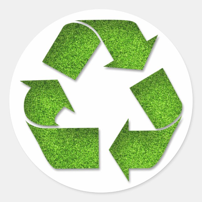 Pegatina de reciclaje (Anverso)