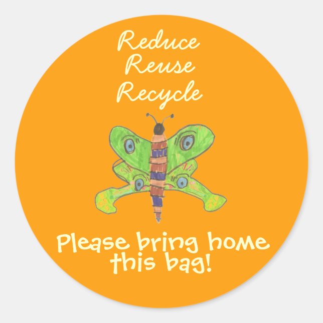 Pegatina de reciclaje de Karate Kat (Anverso)