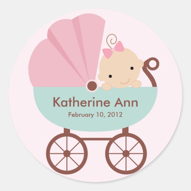 Pegatina de recién nacido (Anverso)