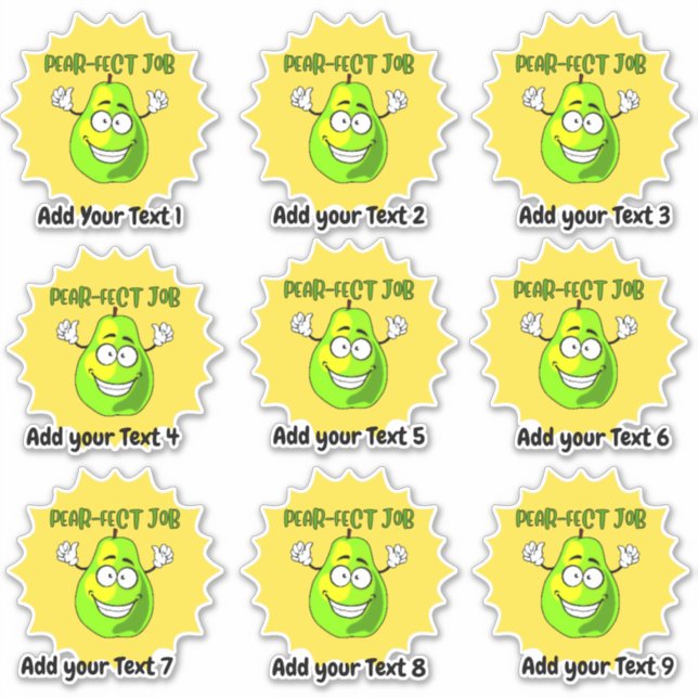 Pegatina de recompensa de profesores de empleo per (Anverso)