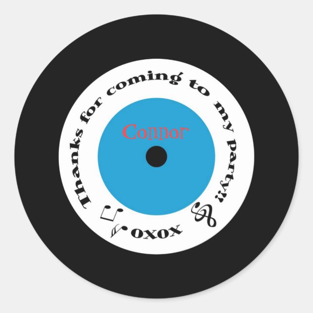 pegatina de récords de los años 50 (Anverso)