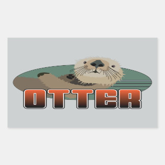 Pegatina de Rectángulo OTTER