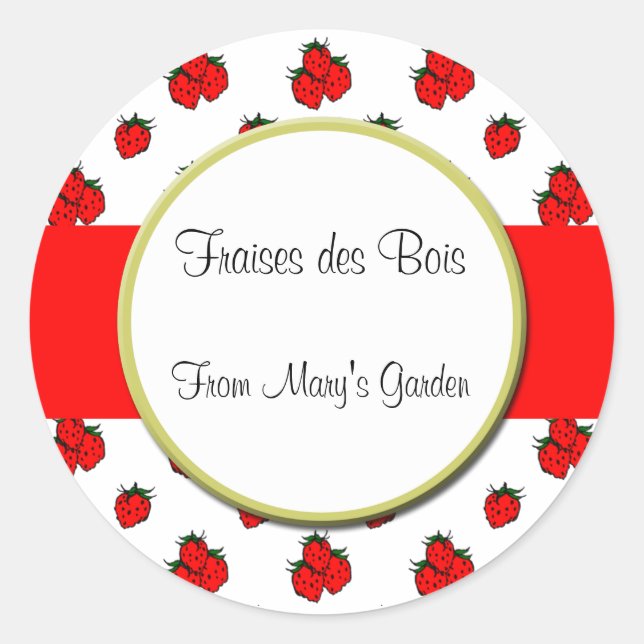 Pegatina de recubrimiento del patrón de fresa del  (Anverso)