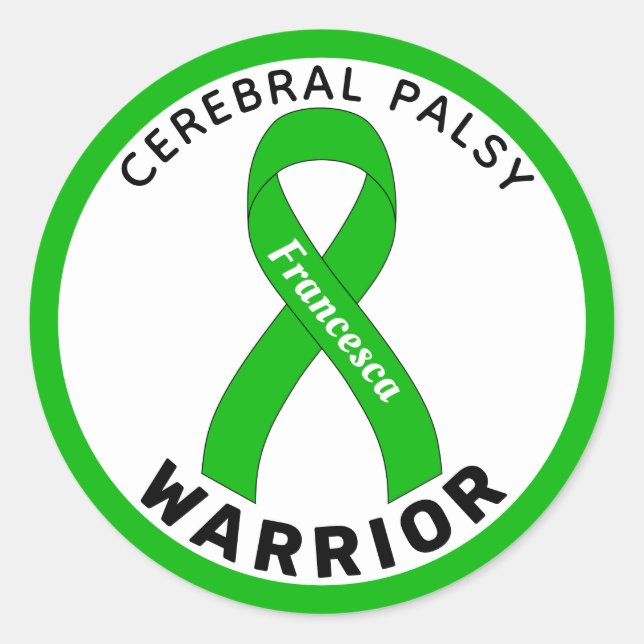 Pegatina de redondeo blanco de la cinta de la guer (Anverso)