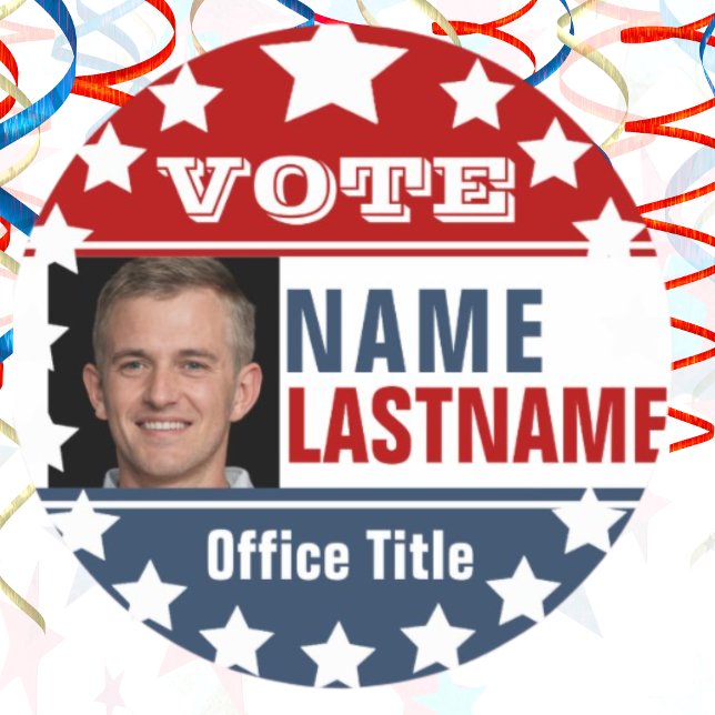 Pegatina de redondeo clásico de campaña electoral  (Subido por el creador)