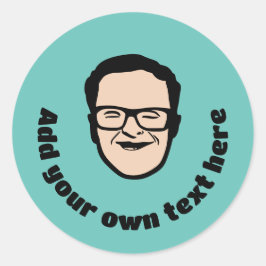 Pegatina de redondeo clásico de carácter genérico