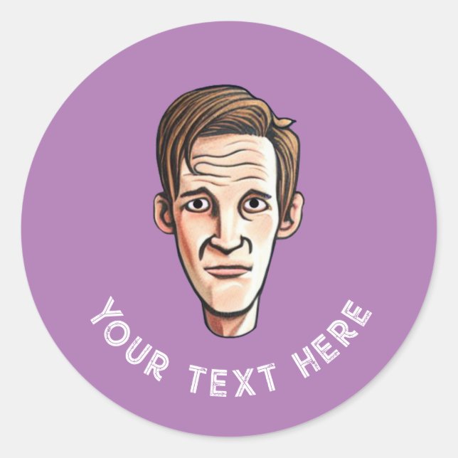 Pegatina de redondeo clásico de carácter genérico (Anverso)