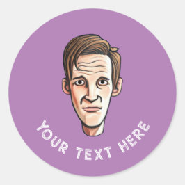 Pegatina de redondeo clásico de carácter genérico