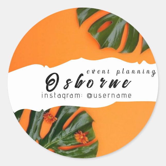 Pegatina de redondeo clásico de planificación de e (Anverso)