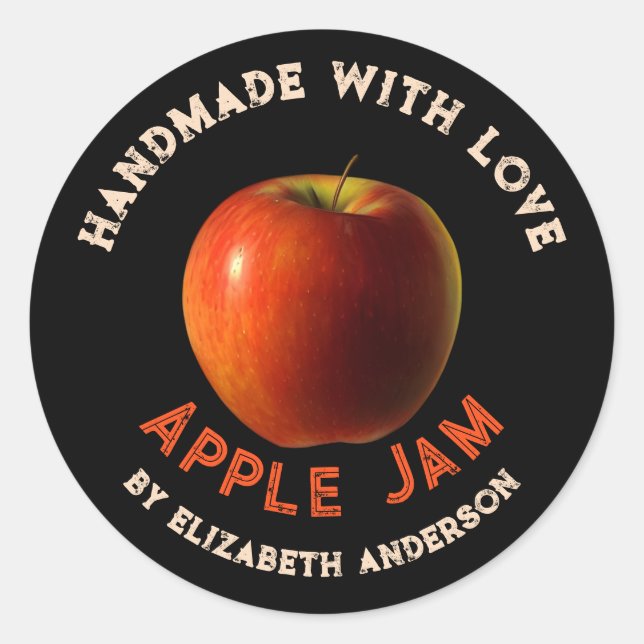 Pegatina de redondeo clásico del producto Apple (Anverso)