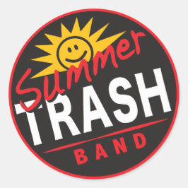 Pegatina de redondeo de banda de banda de basura d