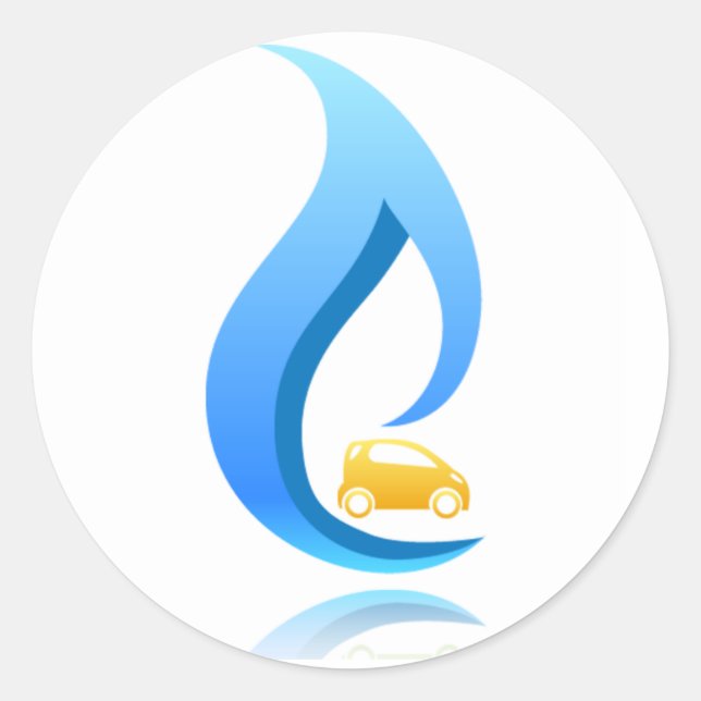 PEGATINA de redondeo de coches de CNG (Anverso)