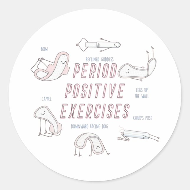 Pegatina de redondeo de ejercicios positivos de pe (Anverso)