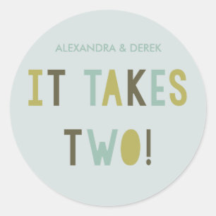 Pegatina de redondeo de esfuerzo conjunto // Aqua