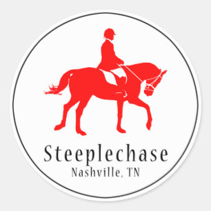 Pegatina de redondeo de silueta (rojo)