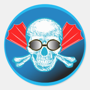 Pegatina de redondeo de Swim Life