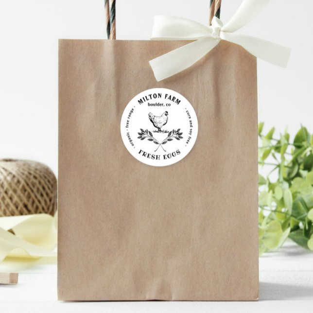 Pegatina de redondeo del huevo de la rama de Hens  (Subido por el creador)