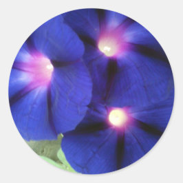 Pegatina de redondeo floral