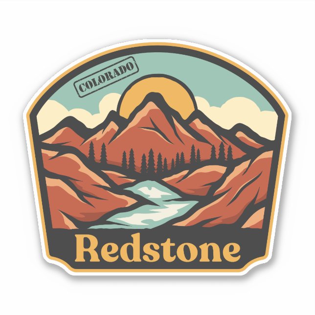 Pegatina de Redstone, Colorado (Anverso)