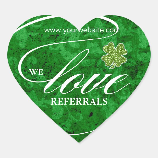 Pegatina de referencia de amor Jewelry Lucky Clove (Anverso)